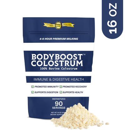 BodyBoost Premium Whole Colostrum 4-6 hours milking 30% Minimum IgG