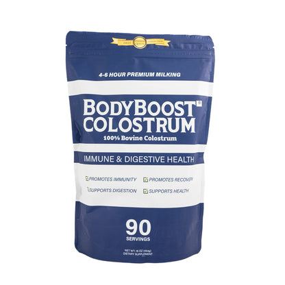 BodyBoost Premium Whole Colostrum 4-6 hours milking 30% Minimum IgG